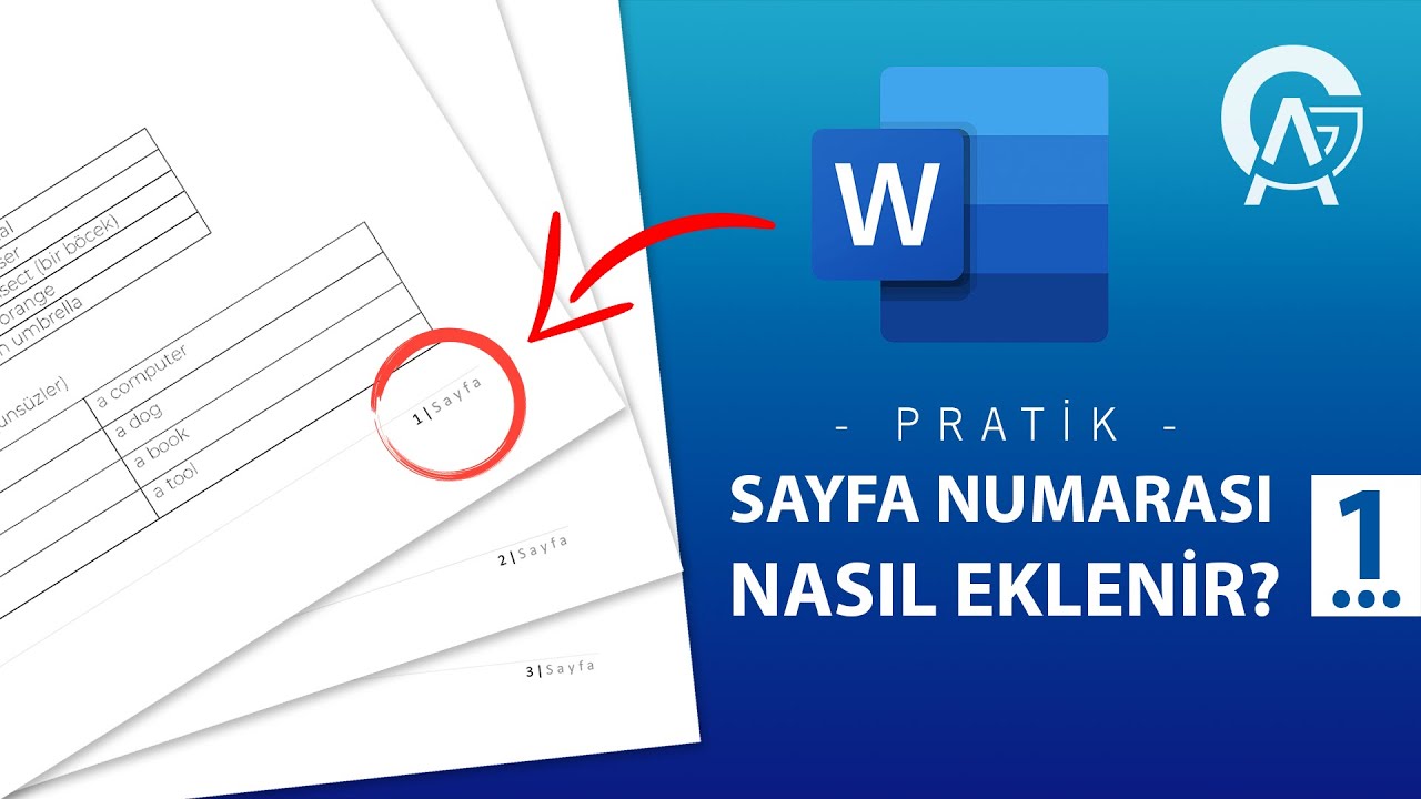 Word Sayfa Numaralandırma | Farklı Sayfaya Farklı Numara Verme (Adım Adım)