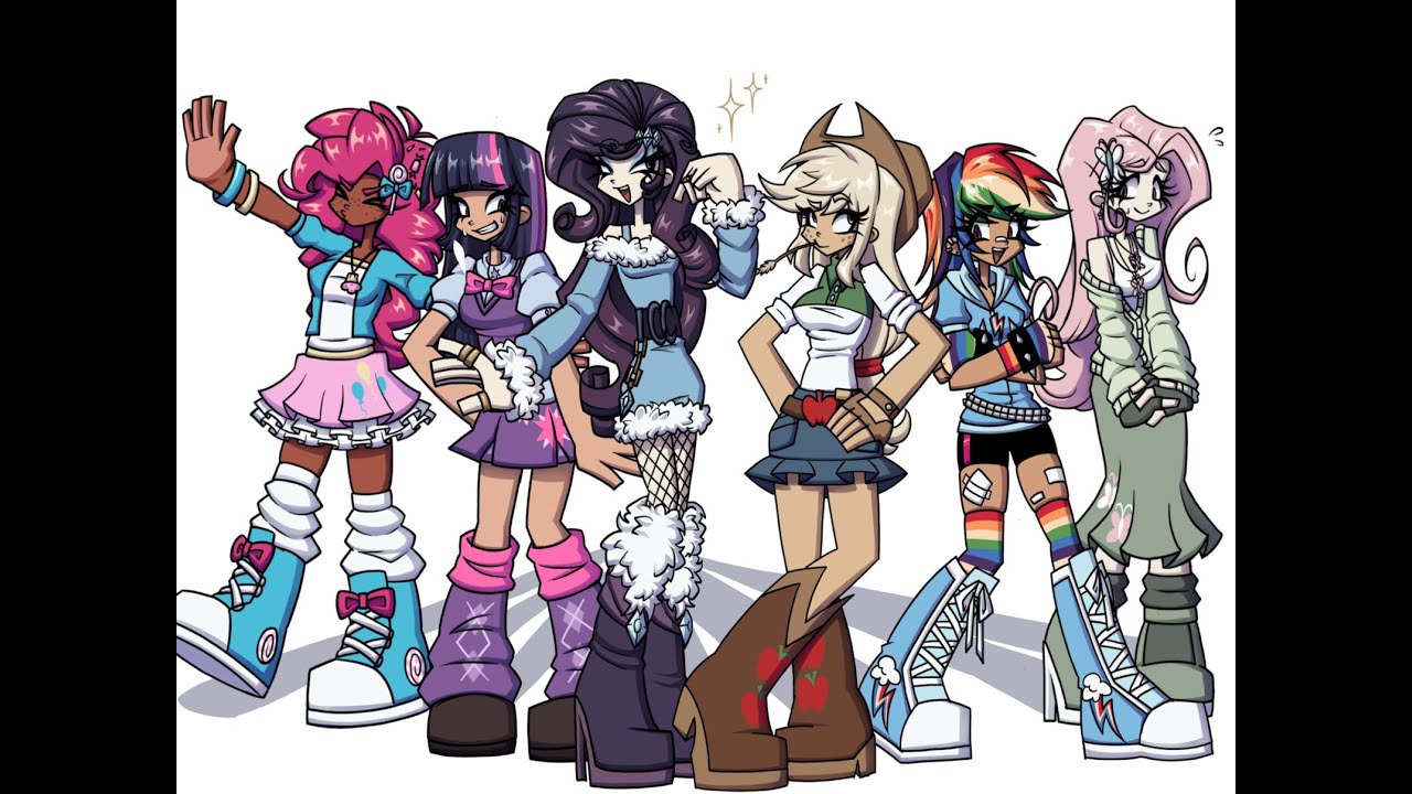 My Little Pony human designs (SPEED PAINT)