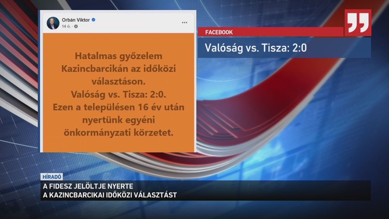 A Fidesz jelöltje nyerte a a kazincbarcikai időközi választást vasárnap