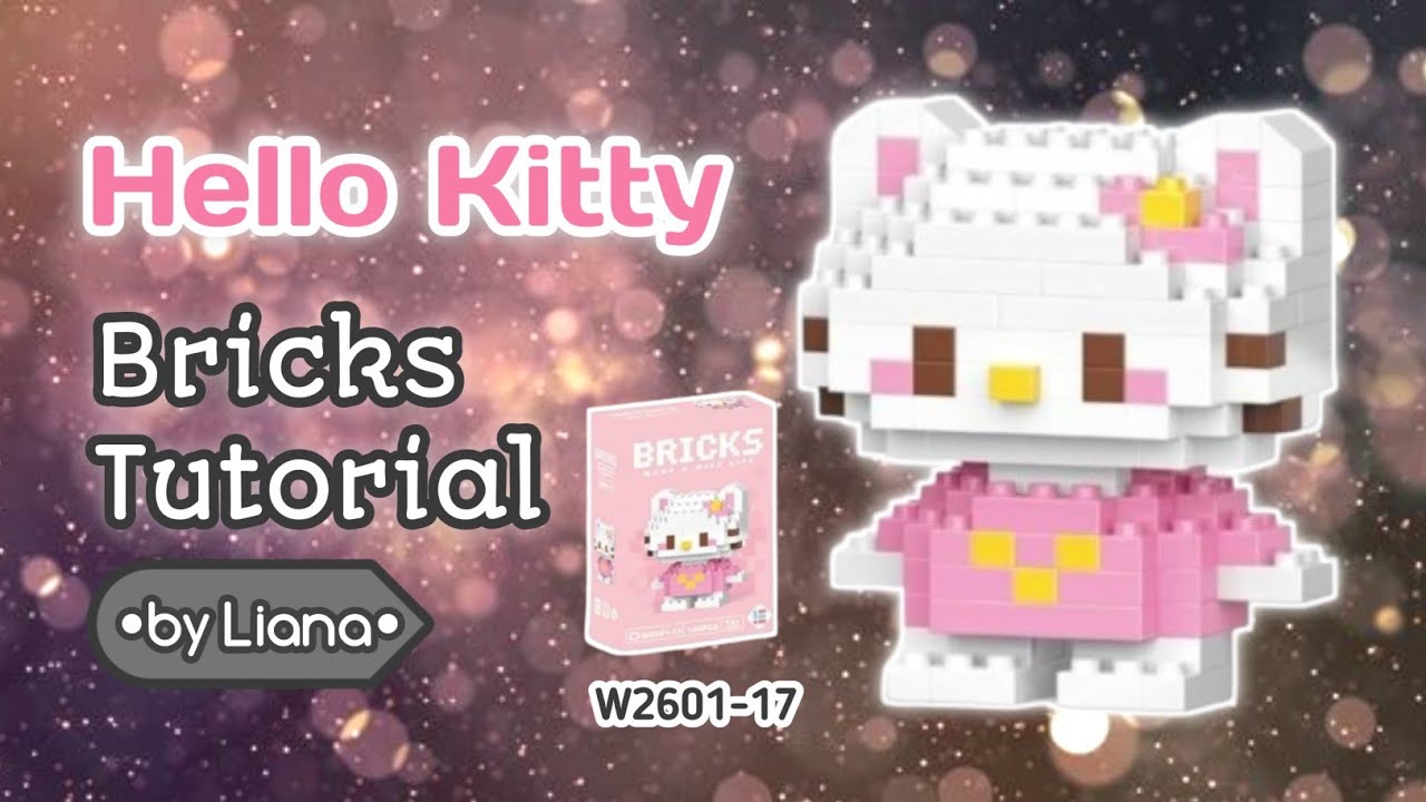 HOW TO BUILD HELLO KITTY LEGO BRICKS | CARA MERAKIT BRICKS HELLO KITTY W2601-17