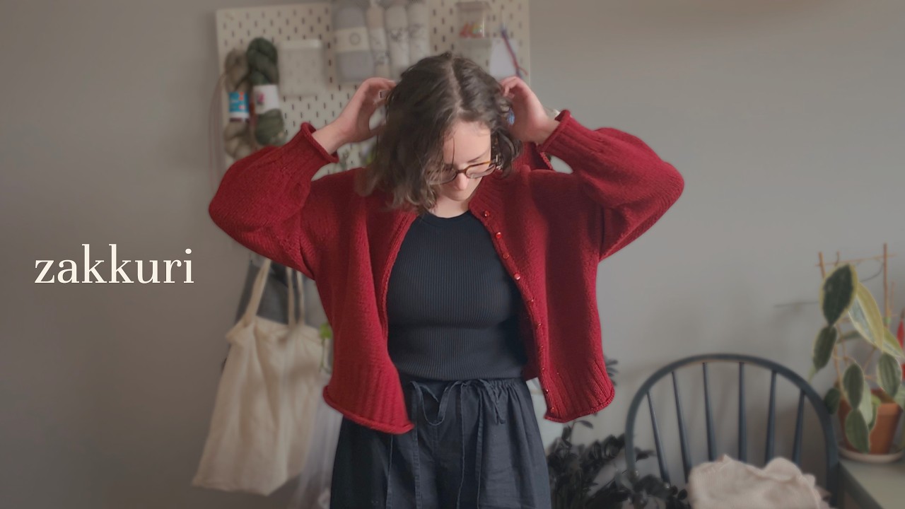 knitting my birthday cardigan