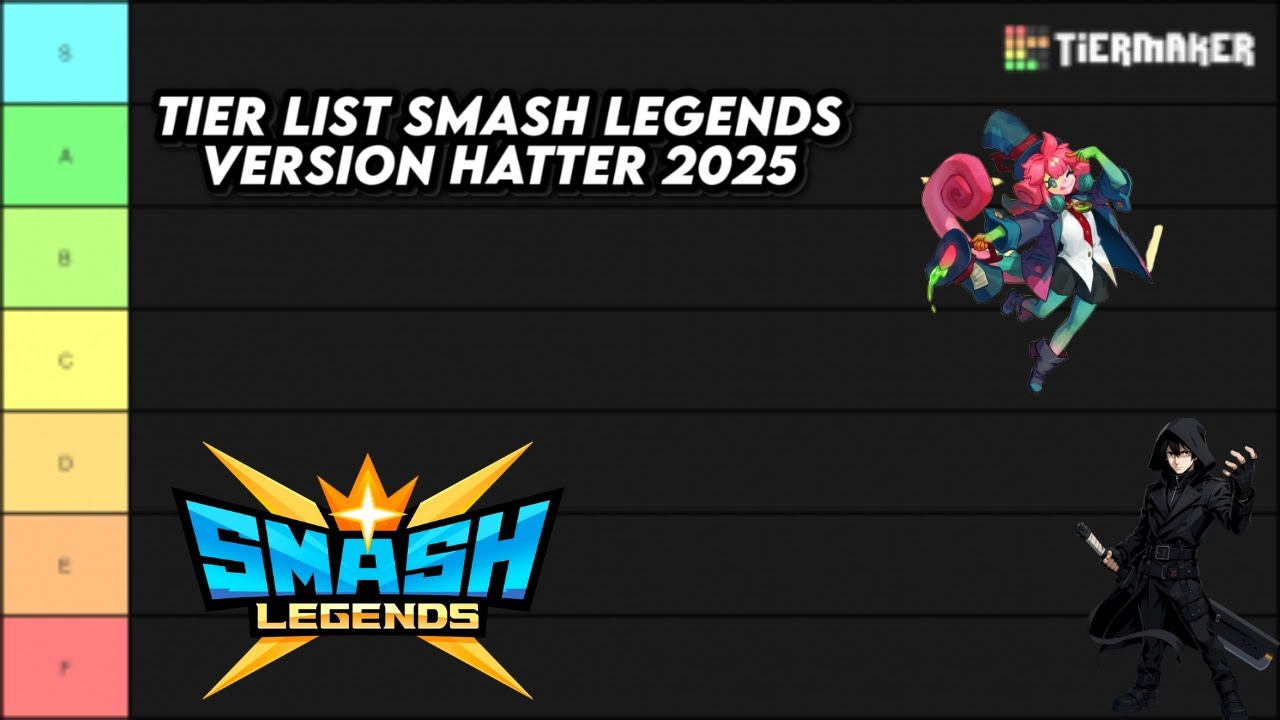 TIER LIST SMASH LEGENDS VERSION HATTER 2025