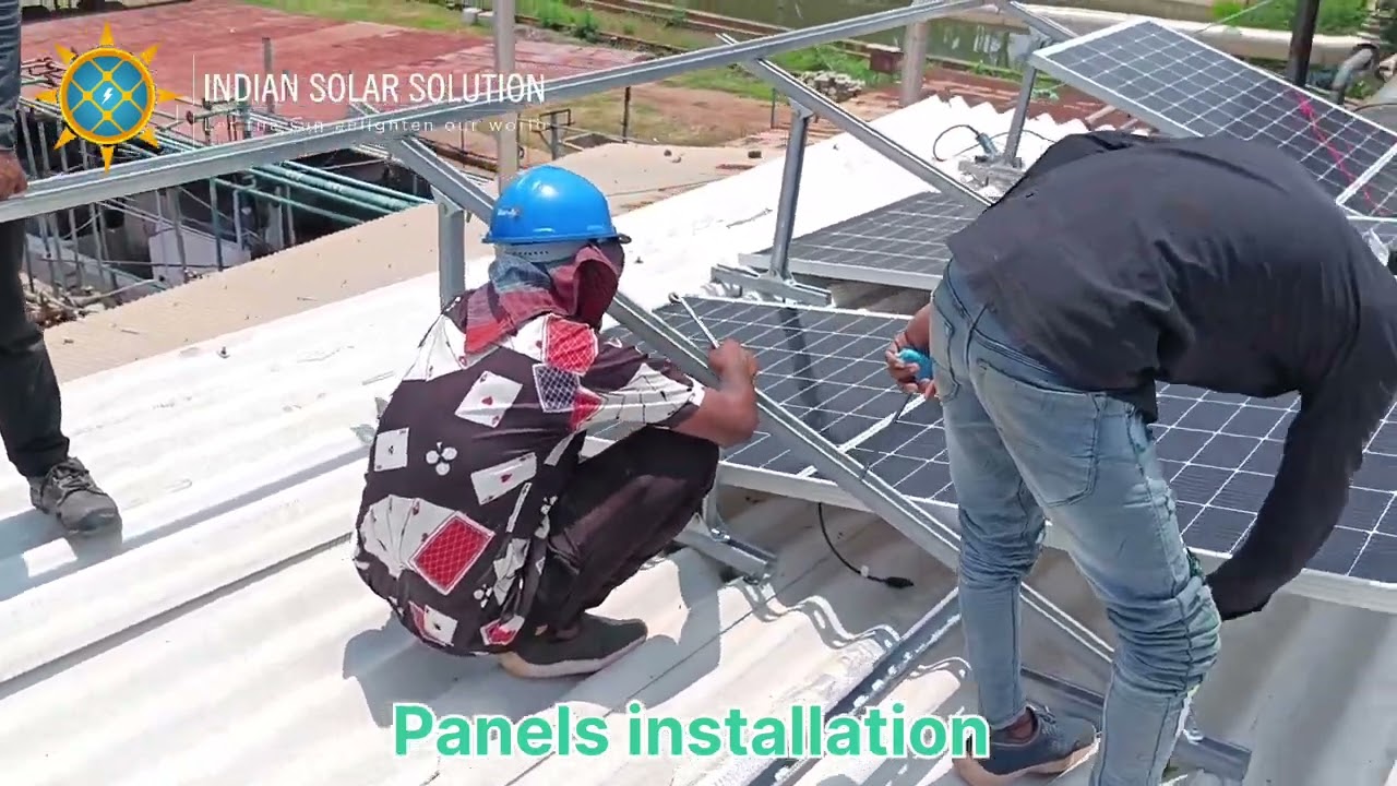 Industrial Solar Project, 100Kw Tin Shed #vikram #halfcut