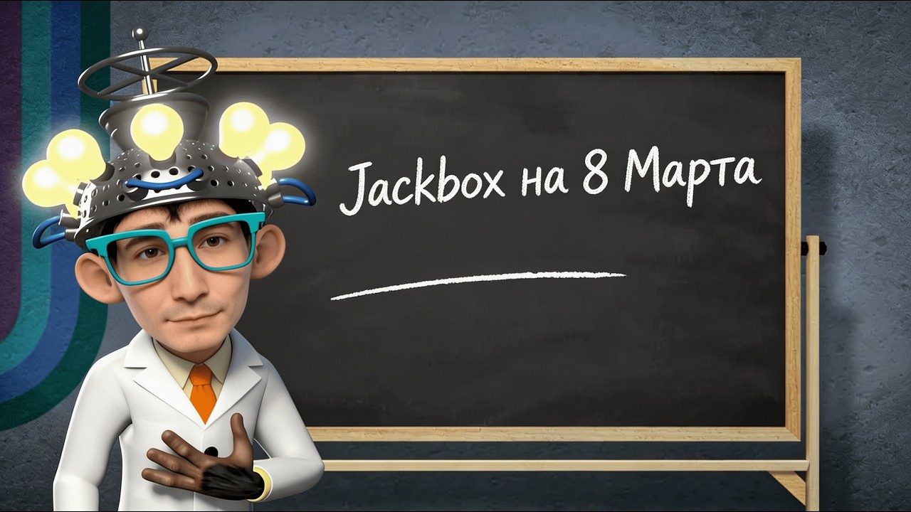 AyanGenius играет в Jackbox Party Pack (Несуразум, Мп3бред, Колесо Невероятных масштабов) на 8 марта