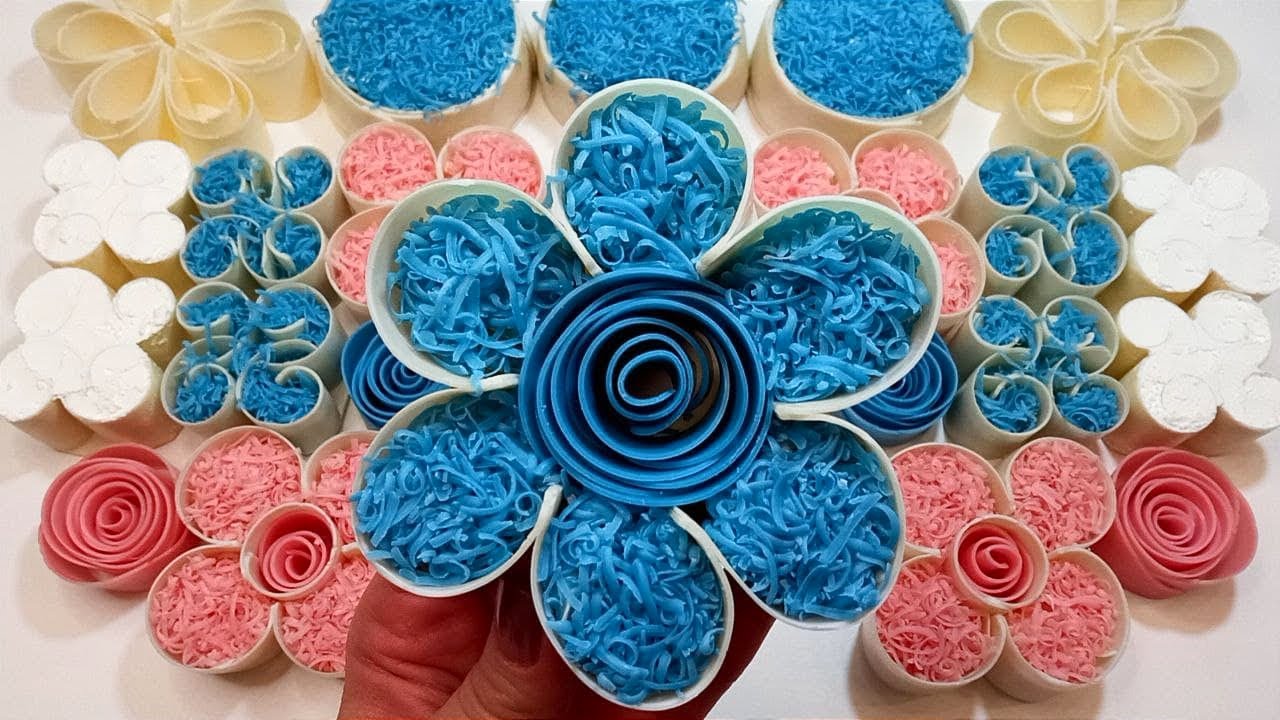 ASMR SOAP - Crushing Soap Flowers - Soap Boxes with Starch - Satisfying Video