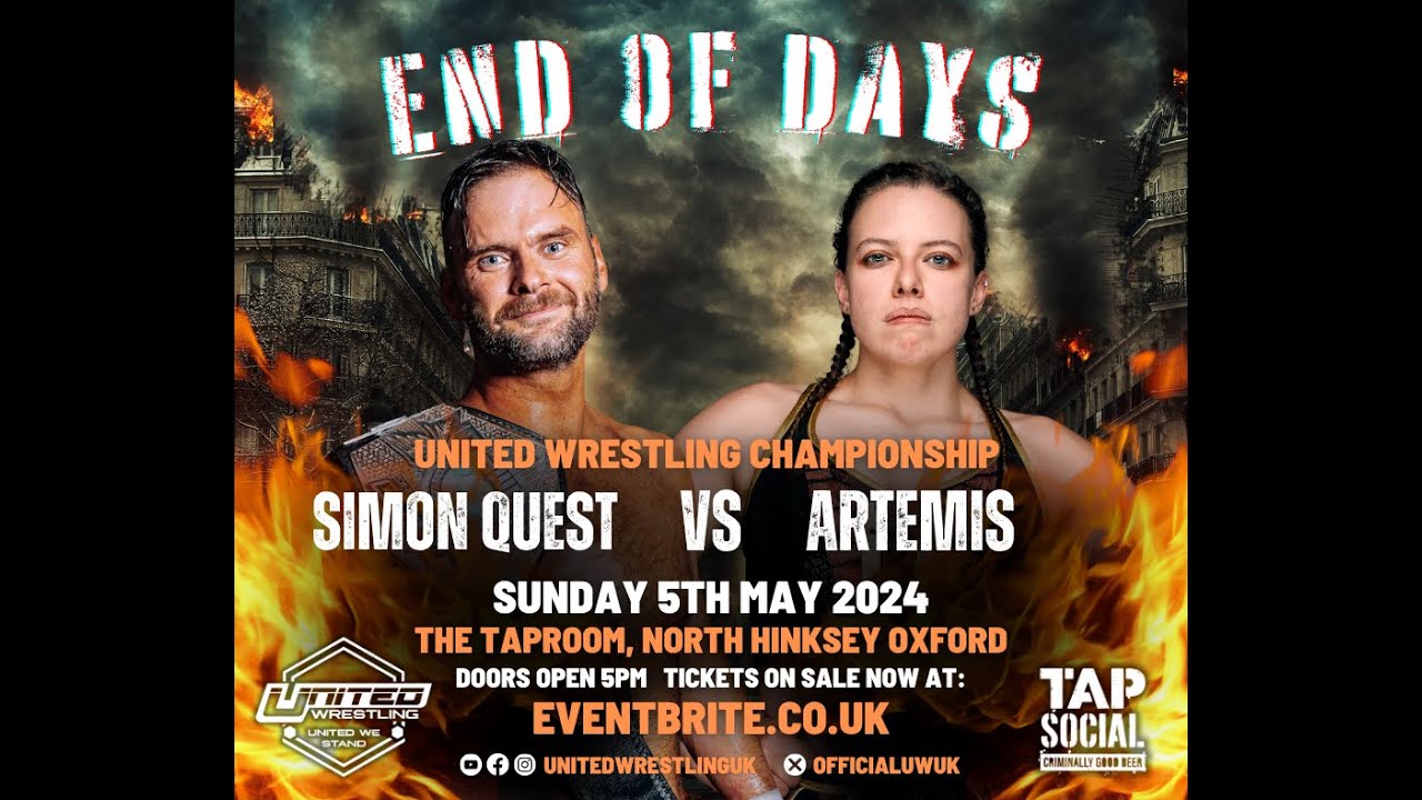 United Wrestling : Day 15 End of Days - Match 6 Artemis vs Simon Quest