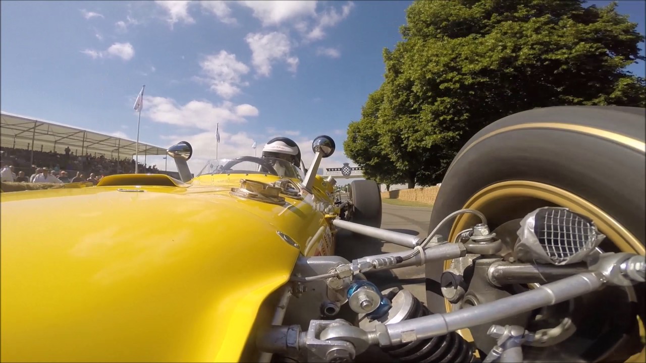 Ex-Jim Clark 1967 Vollstedt Indycar On Board  --  Goodwood 2017 FoS