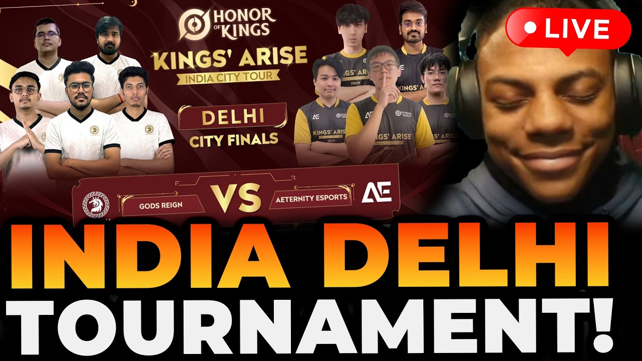 HOK Indian Tournament in Delhi LIVE! 🔥@RealHonorofKings_India