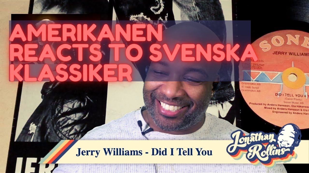 Amerikanen Reacts to Svenska Klassiker: Jerry Williams - Did I Tell You
