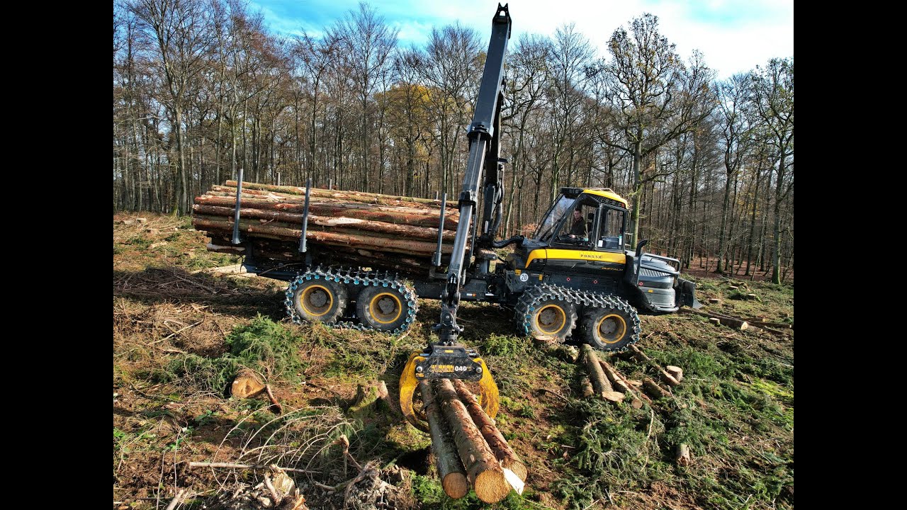 🌲4K|*MyPonsse* pure driving • NEW Ponsse Buffalo • WorldChampion Logger • ForwarderAction • Part-2🌲