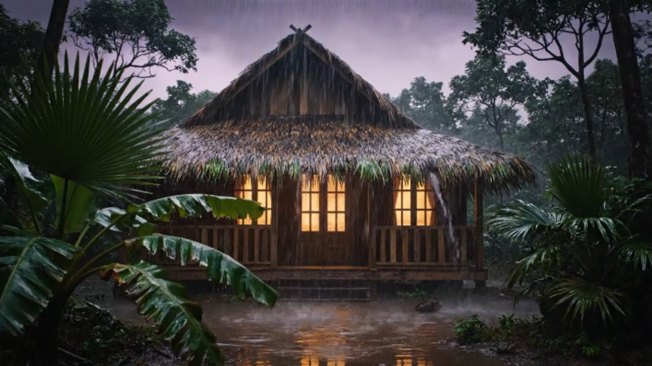 Dream with Rain & Thunder Sounds for Sleeping | Help Study, PTSD, Insomnia & Tinnitus