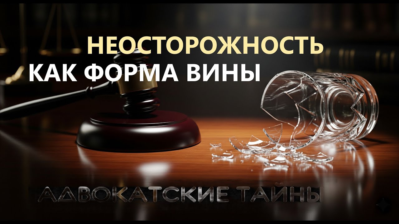 Неосторожность как форма вины