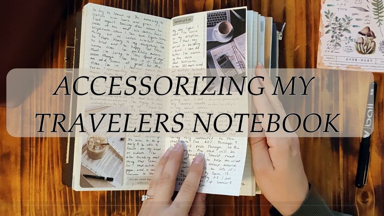 Accessorizing My Travelers Notebook Set Up | Moterm Canvas Pouch, Charms, and Using Up Stickers