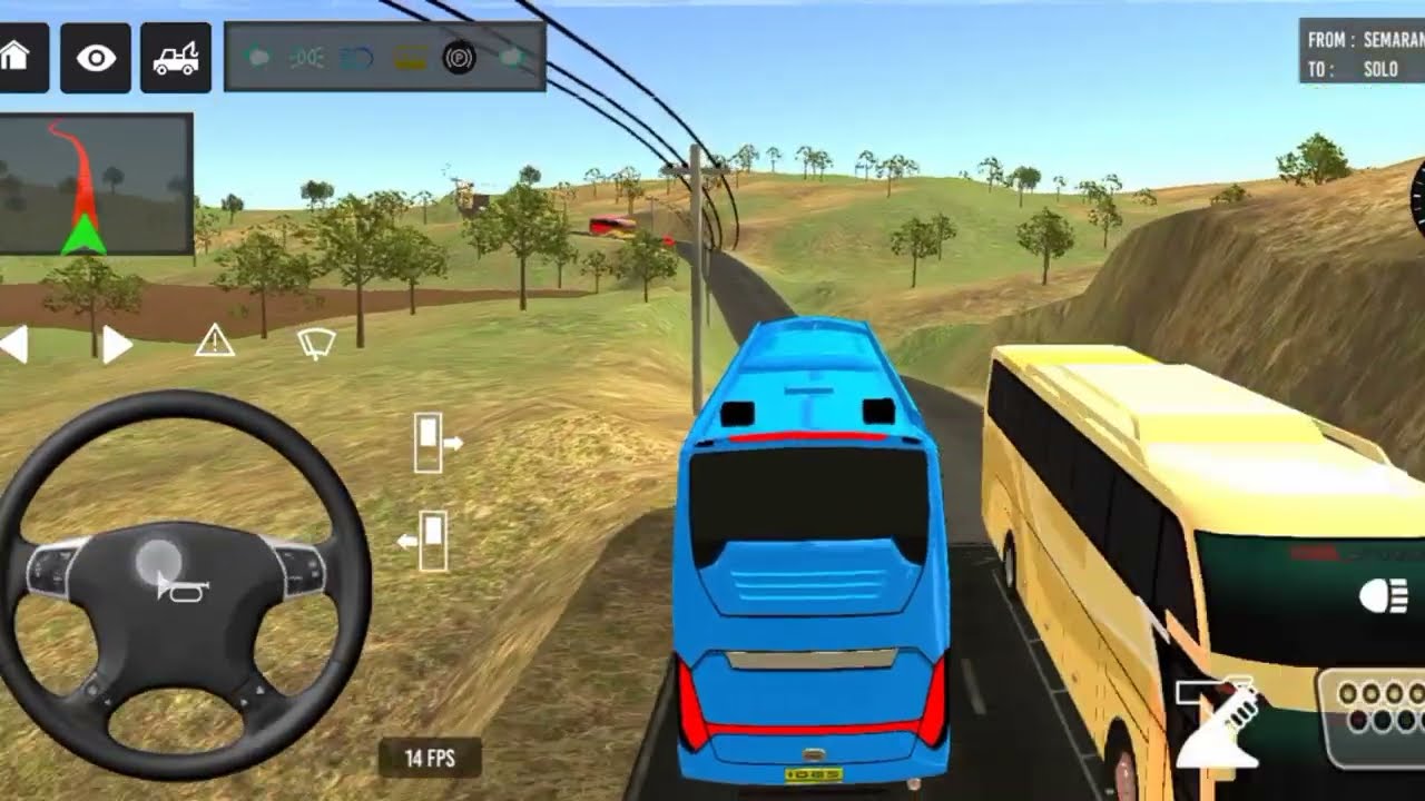 🔥Bus simulator indonesia l😱 new bus simulator indonesia ll euro coace Part-32