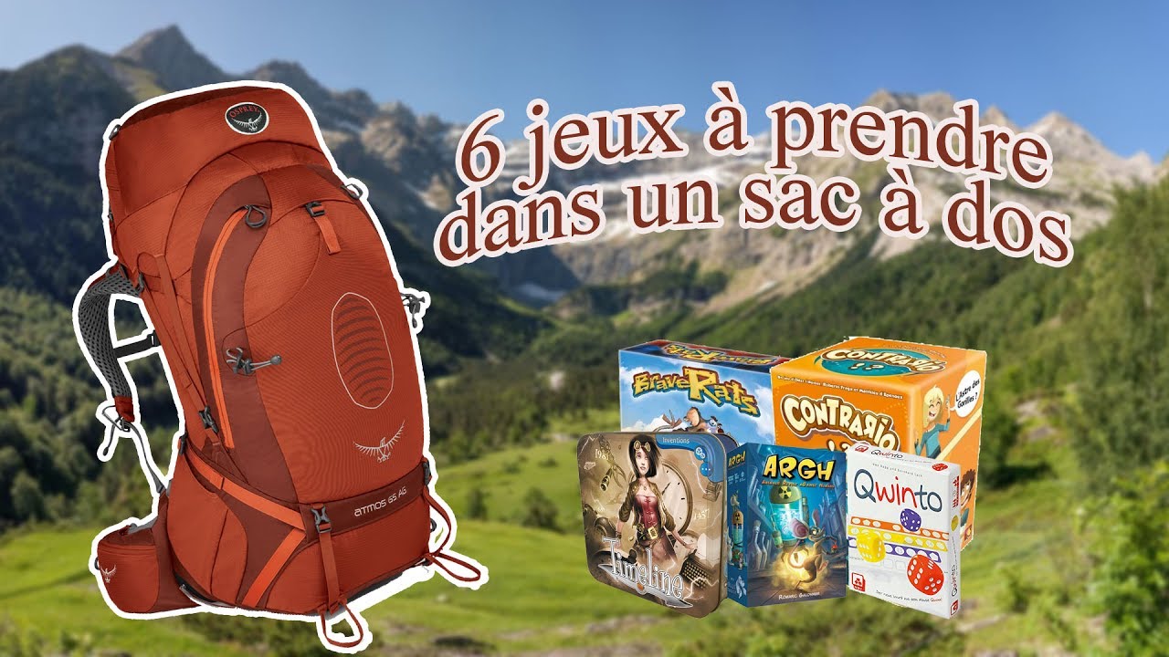 6 jeux de société à prendre dans un sac à dos 🚶🎒