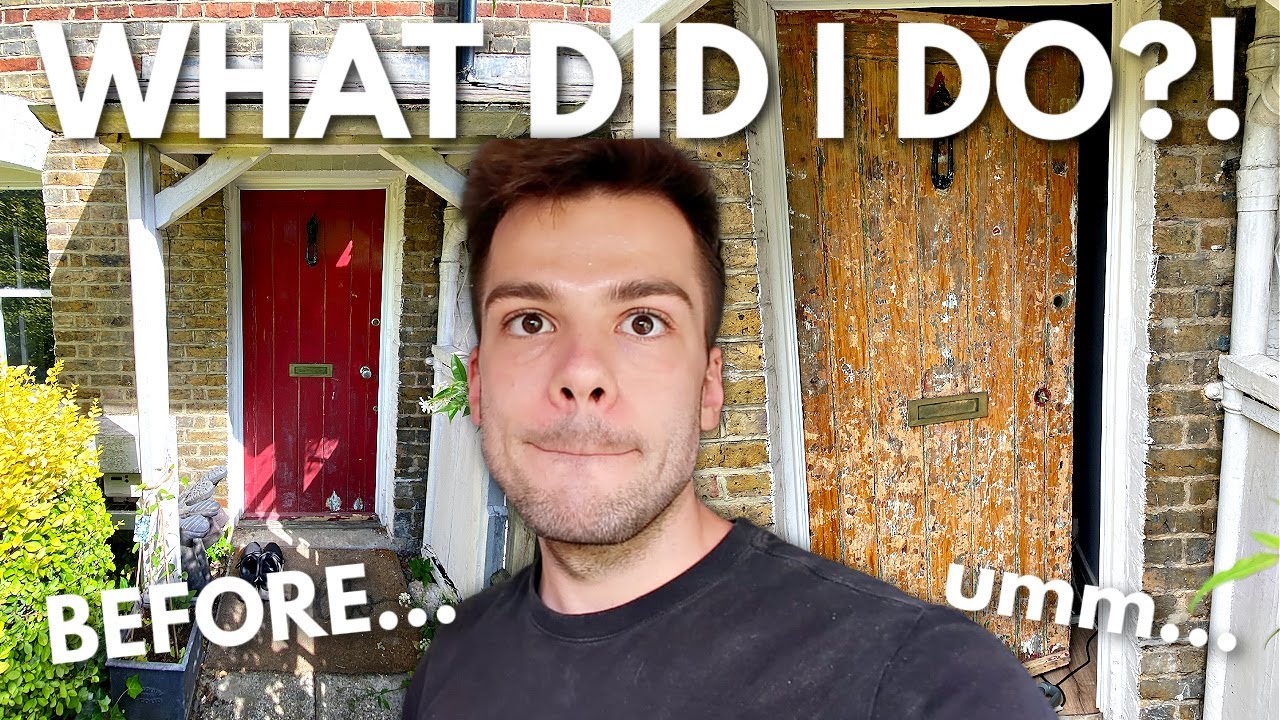 FINALLY SHOWING MY HOUSE! | Restoring & Repainting my Victorian Front Door!