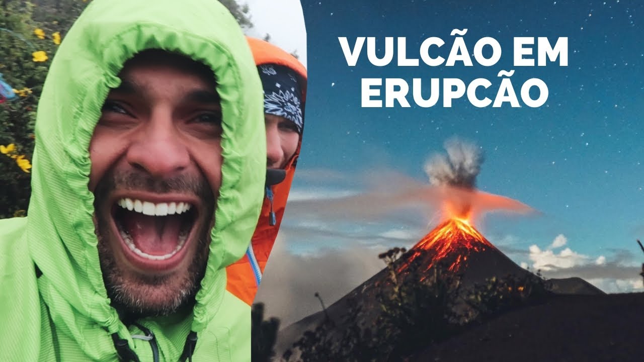 O DIA dia que assisti um VULCÃO EM ERUPÇÃO | Vulcão Acatenango - América Central #13