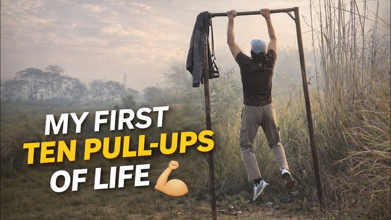 My first 10 pull-ups of life🔥| Pull-Ups, Push-Ups & Bodyweight Training Motivation. 💪