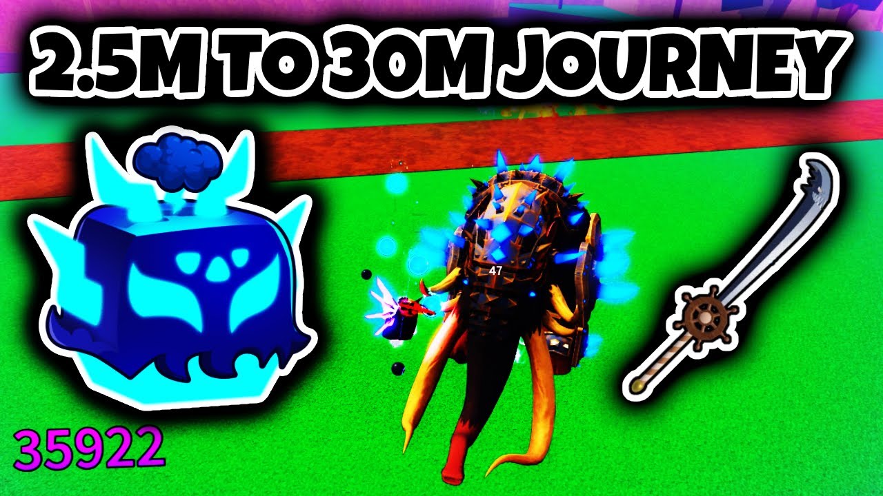From 2.5M to 30M Using LIGHTING + BUDDY SWORD BOUNTY HUNTING Blox Fruit🔥