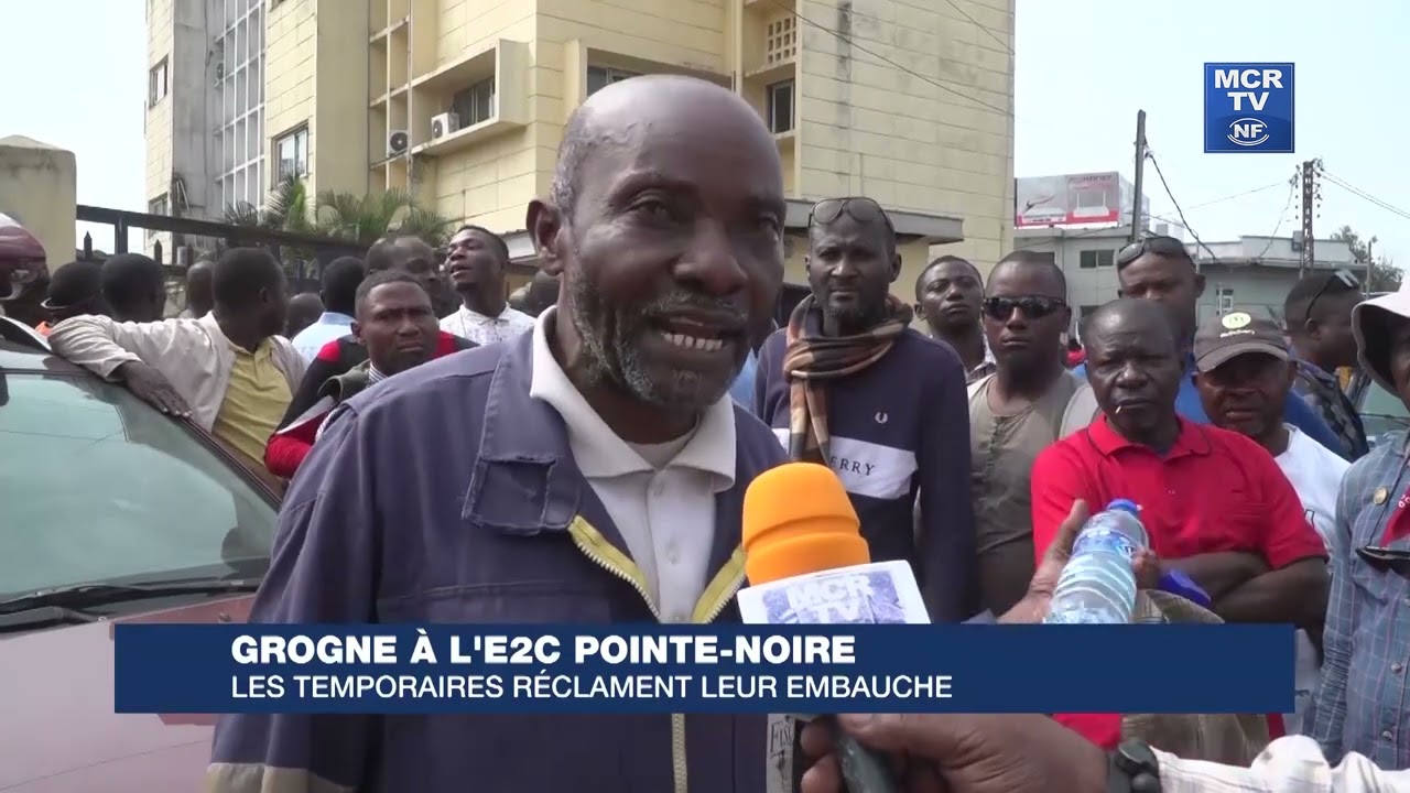 GROGNE A L'E2C POINTE-NOIRE  LES TEMPORAIRES R&Eacute;CLAMENT LEUR EMBAUCHE
