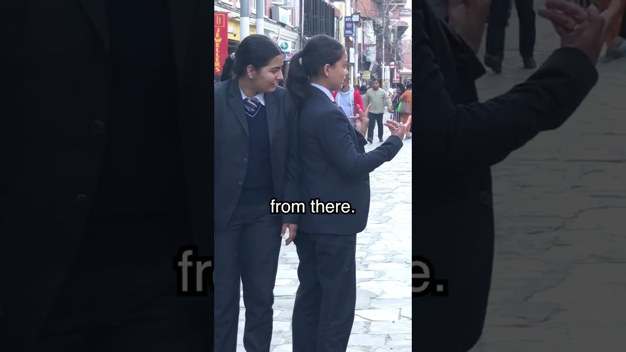 Nepali college girls teach me how to dance 🇳🇵