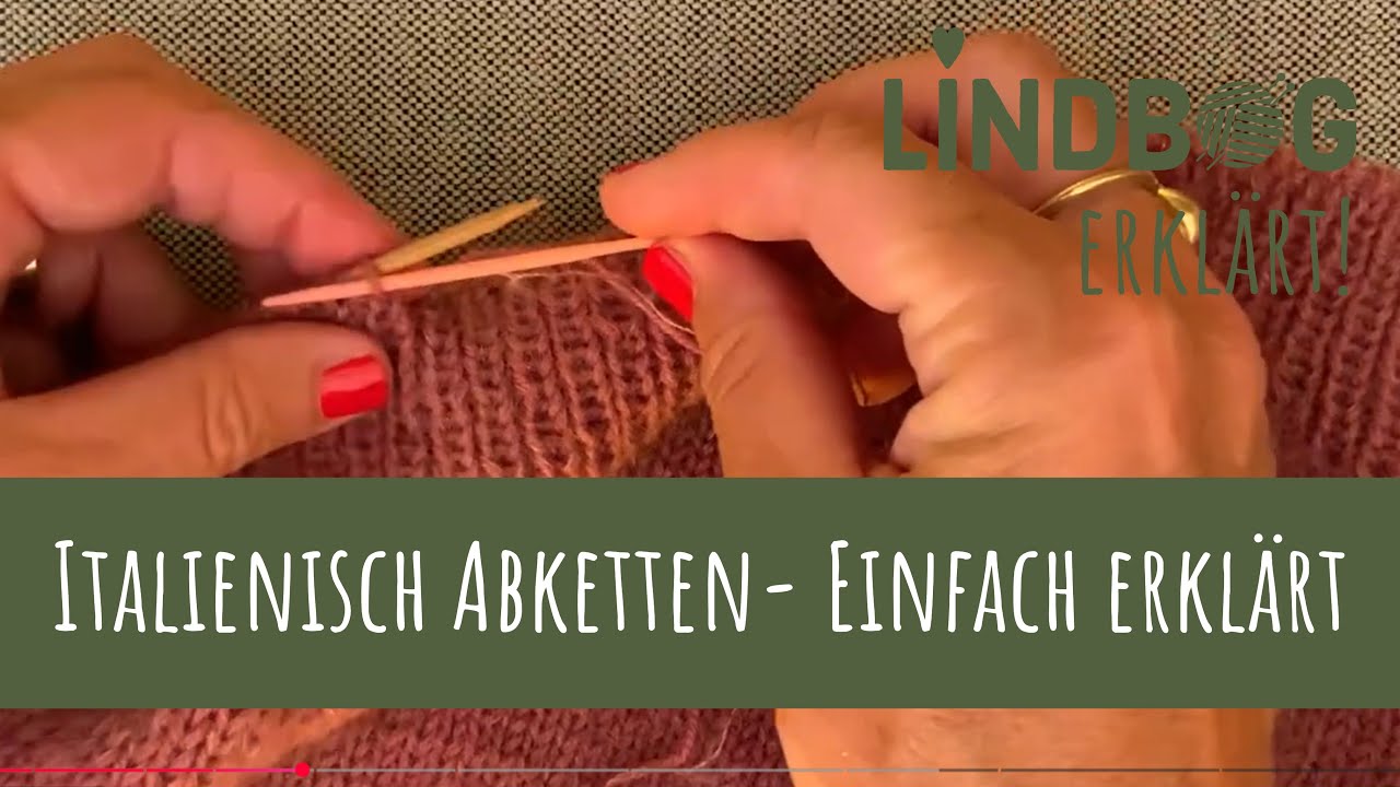 Italienisch Abketten – elastische Bündchenabkettung einfach erklärt | Strick-Tutorial