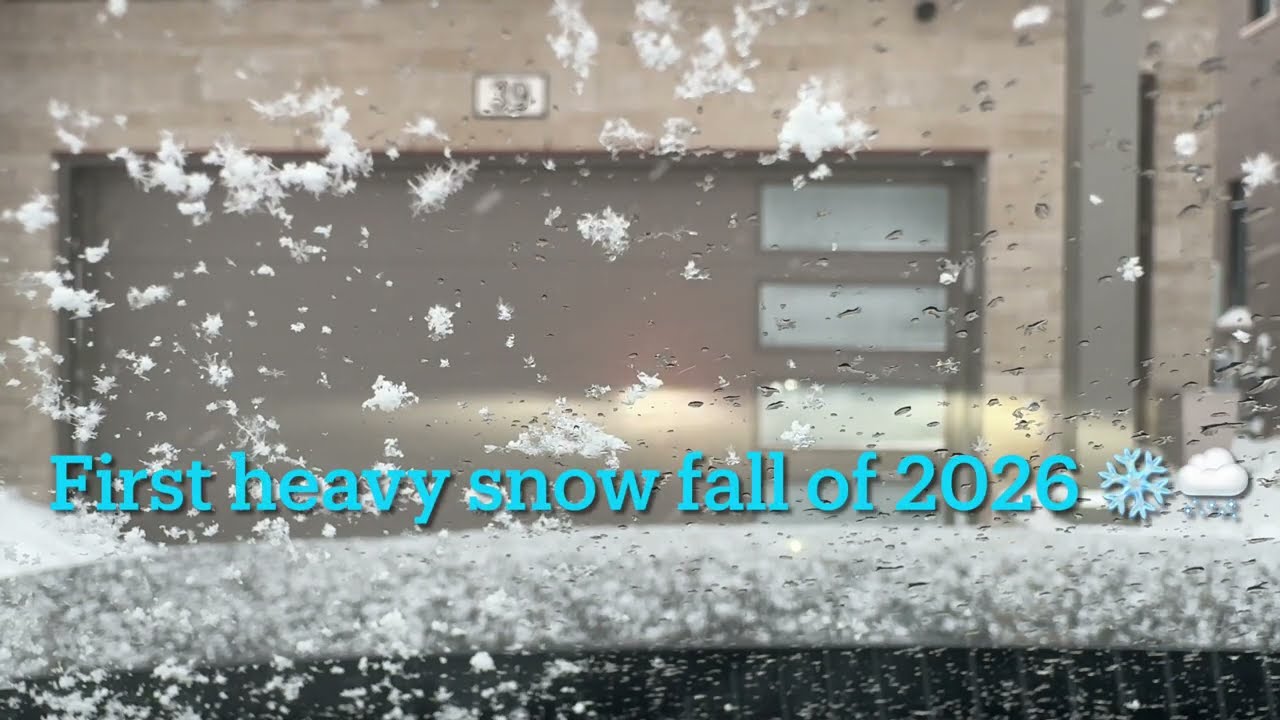 First heavy snow fall for 2026. Drive to No Frills to get some Pita 😅🫓 #pinoysincanada 🇨🇦🇵🇭