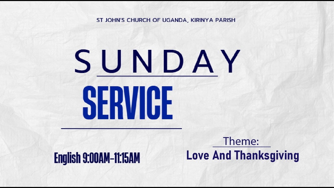 Love And Thanksgiving I ENGLISH SUNDAY SERVICE|15/02/2026