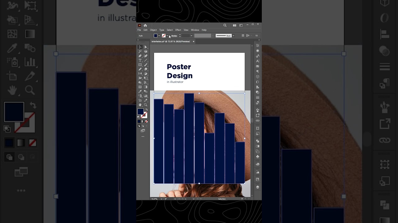 Clipping mask and compound path in adobe illustrator #clippingmask #compoundpath #illustrator