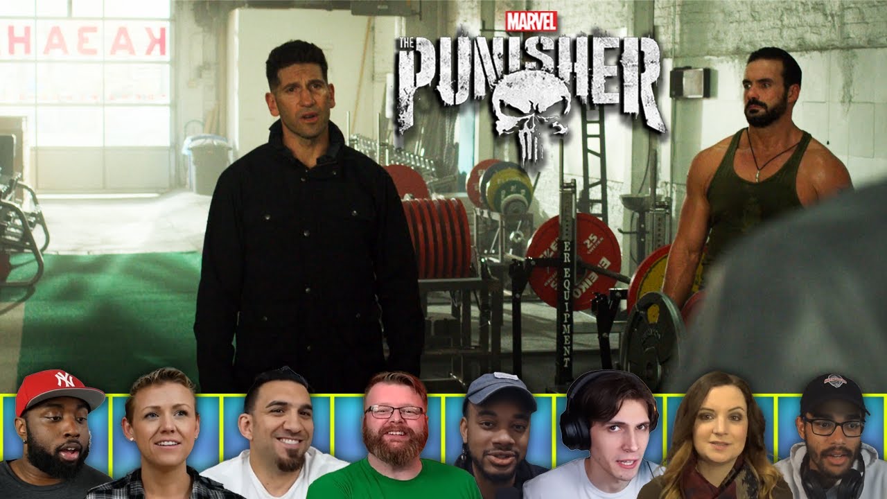 Reactors Reactions to the PUNISHER VS RUSSIAN GYM FIGHT | Punisher 2x5 'One-Eyed Jacks'