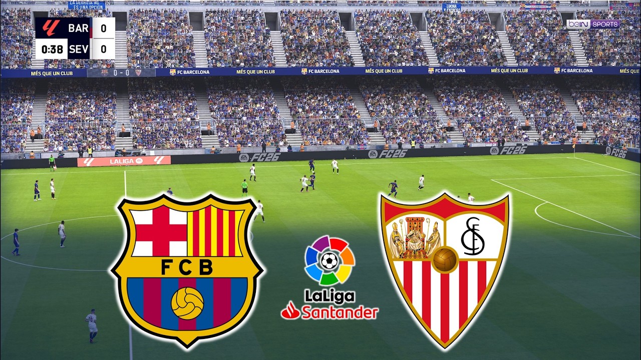 FC Barcelona v Sevilla | LALIGA EA Sports 2025/26 |  Video Simulation Gameplay