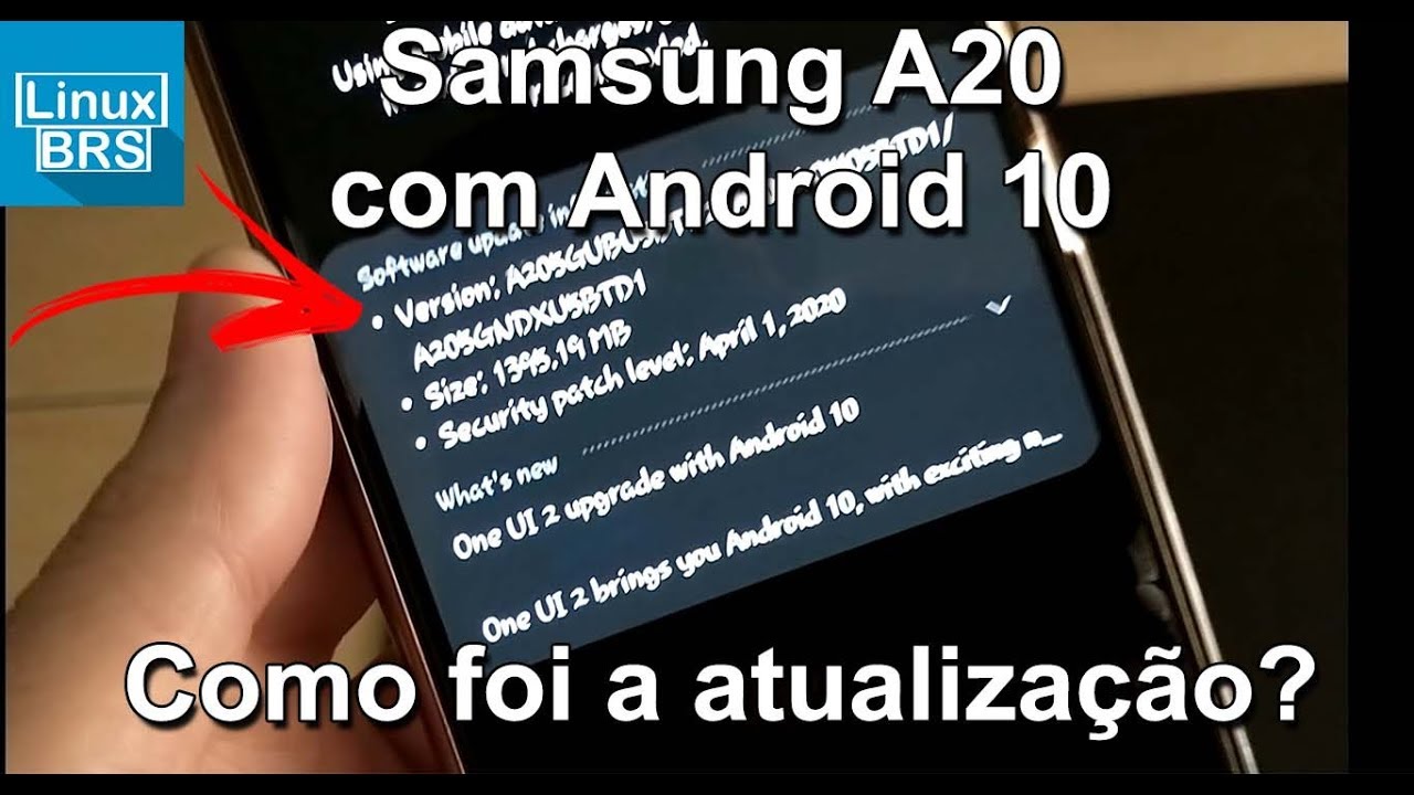 Samsung Galaxy A20 - Como foi a atualizacao Androi 10 com One UI 2