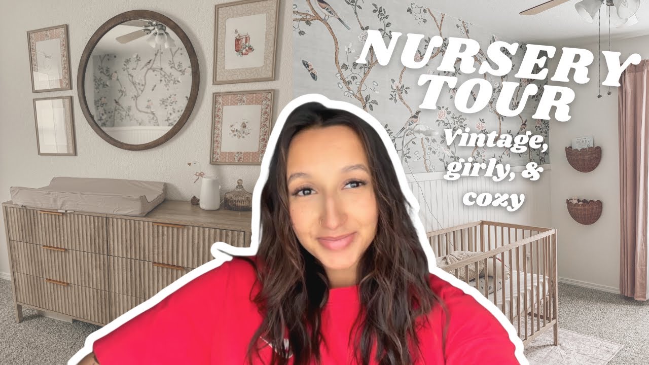 Nursery Tour 2025 | Baby Girl Room + Dresser Organization!