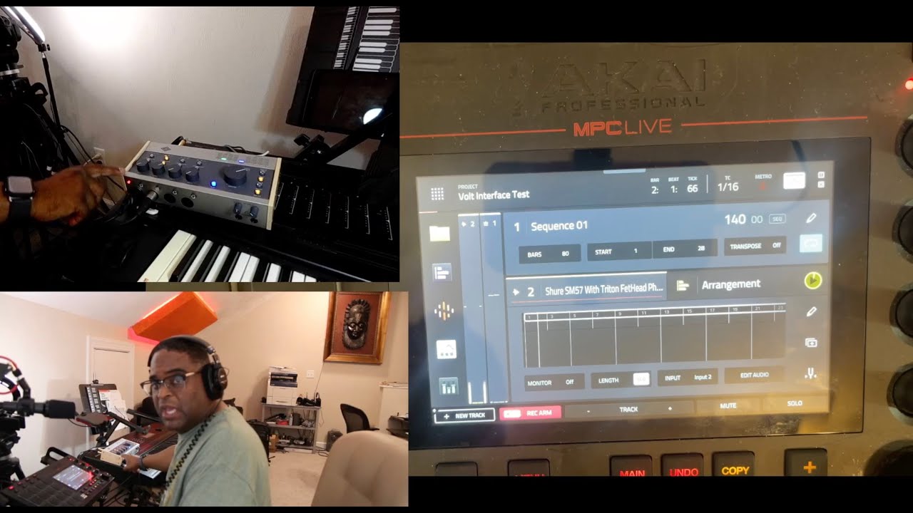 Demo - Recording Vocals on the Akai MPC Live with UAD Volt 476P