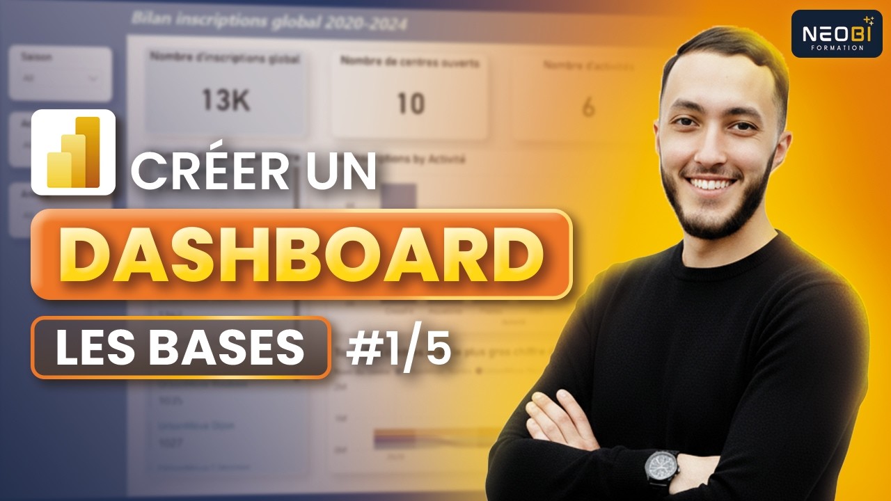 Créer un TABLEAU DE BORD sur Power BI : Les fondations #1/3