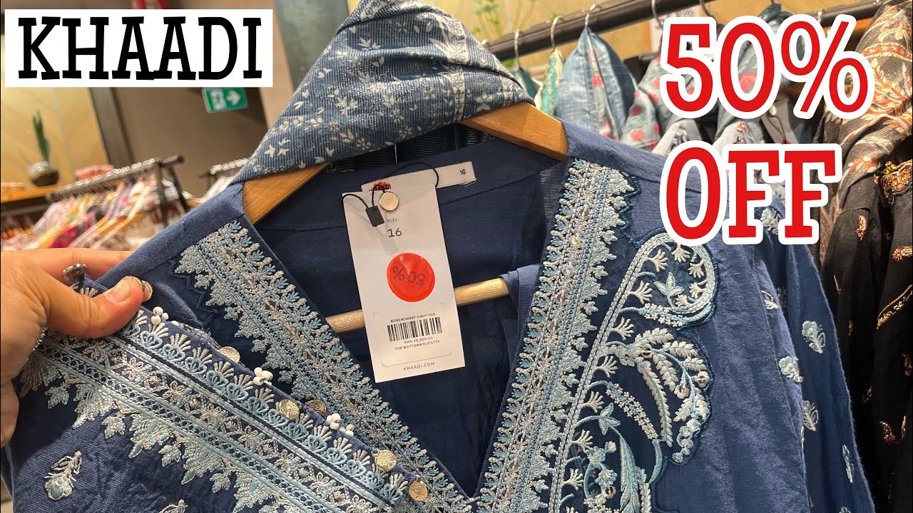 Khaadi 50% OFF Sale 😱 Khaadi sale price ☹️ Huge Discount 🔥🔥🔥#khaadisale2023