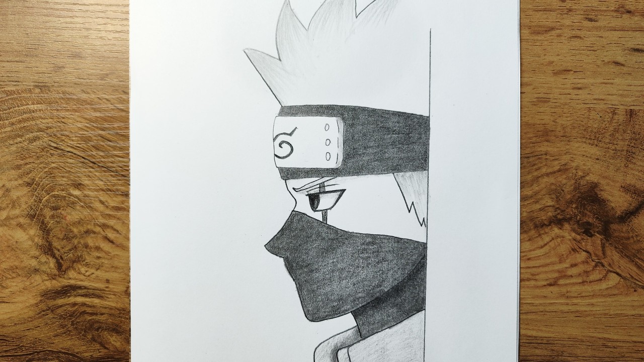 Easy Kakashi Drawing Tutorial | How to Draw Kakashi Hatake Step by Step (Naruto)