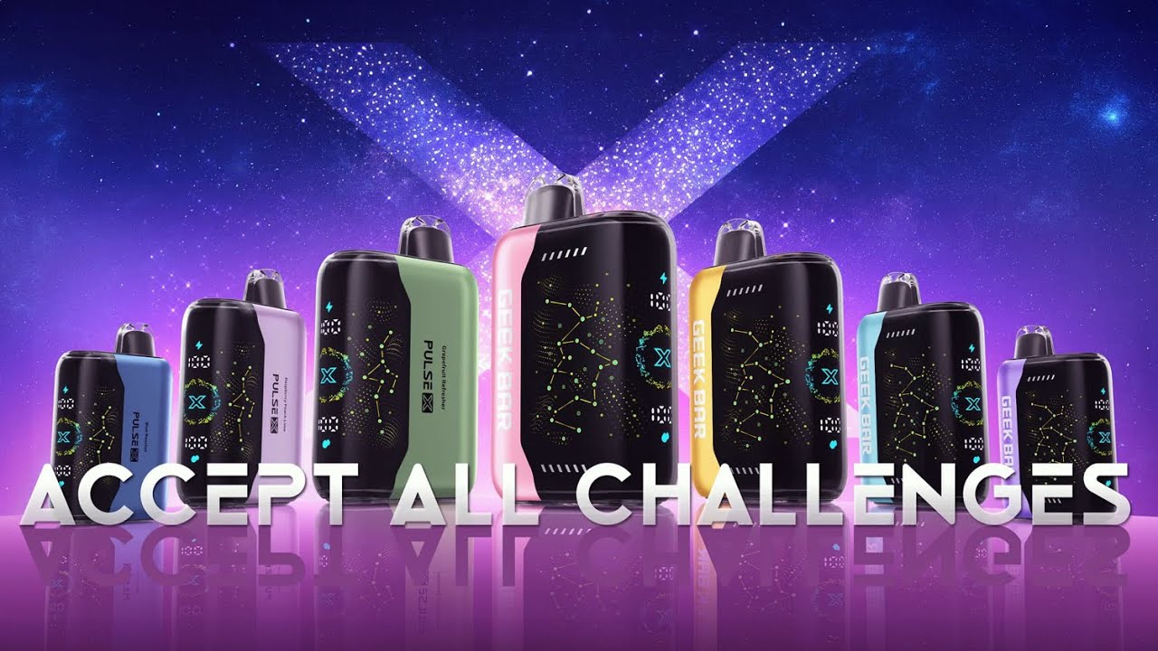 Geek Bar Pulse X 25K Puffs Vape with a 3D Curved LED Screen