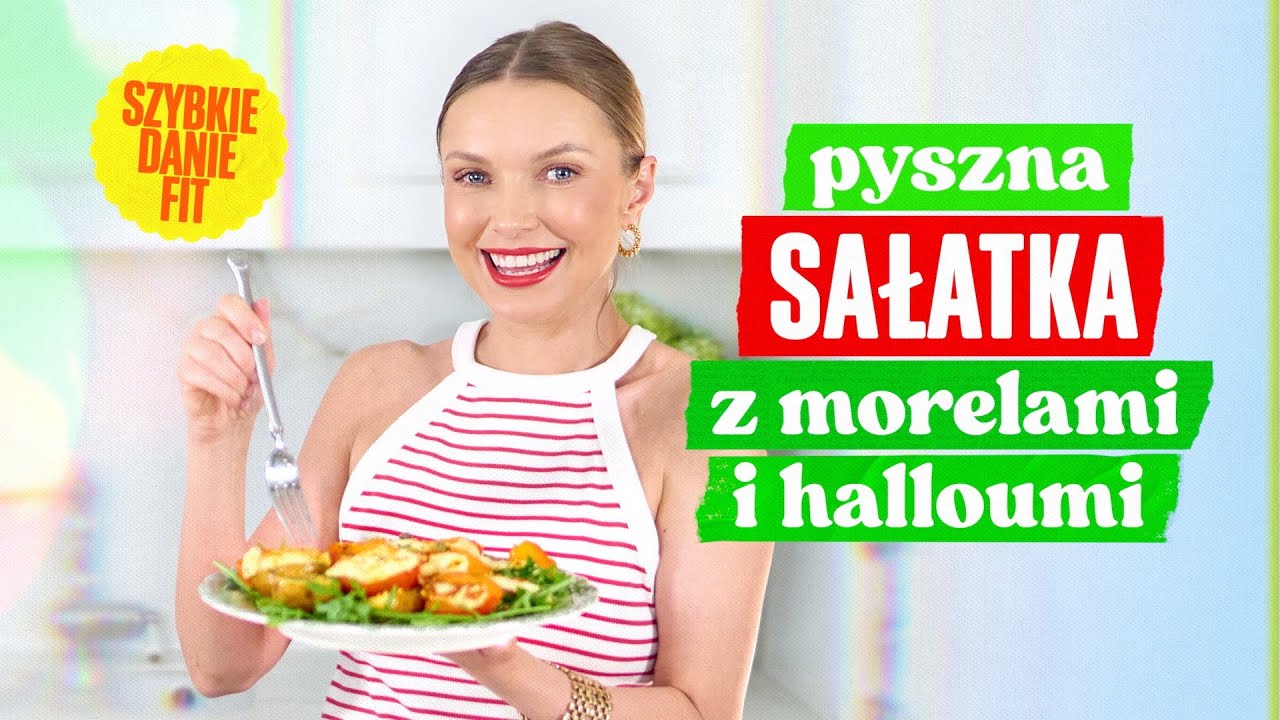 Szybka FIT SAŁATKA z morelami, serem halloumi i pieczonymi ziemniaczkami