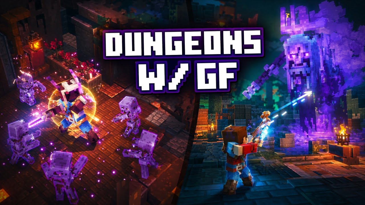 Minecraft Dungeons W/ My Girlfriend (NO COMMENTARY)