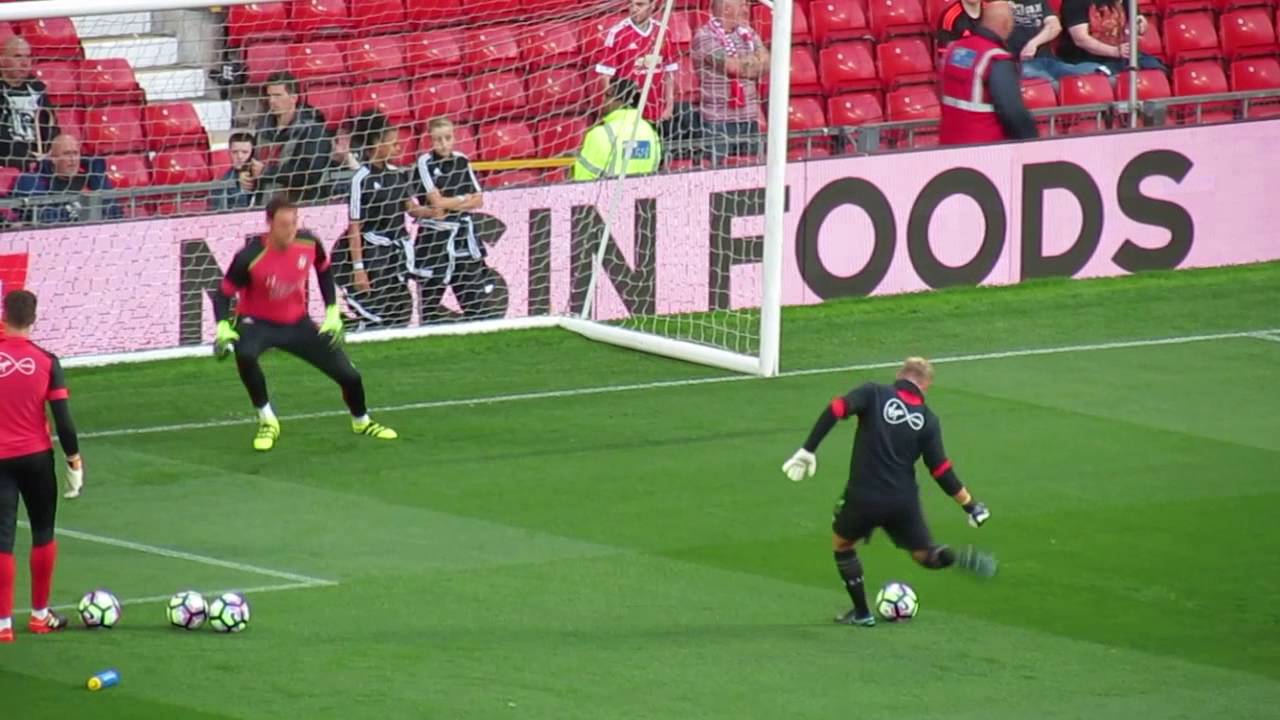 Manchester United VS Southampton FC Goalkeepers Warm up