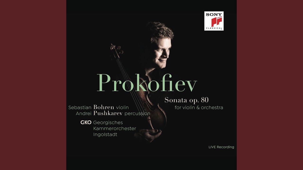 Violin Sonata No. 1 in F Minor, Op 80: III. Andante (Arr. for Violin, Percussion and String...