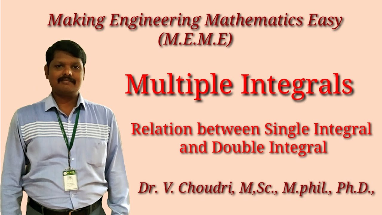 Relation Between Single Integral and Double Integral