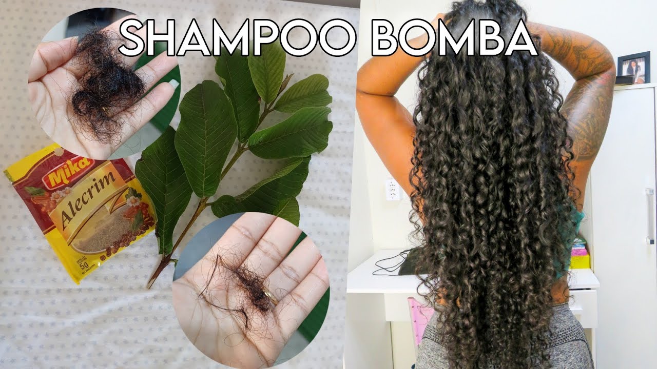 CABELO CRESCE EM 10 DIAS COM APENAS 2 INGREDIENTES MÁGICOS - SHAMPOO bomba para crescimento e queda