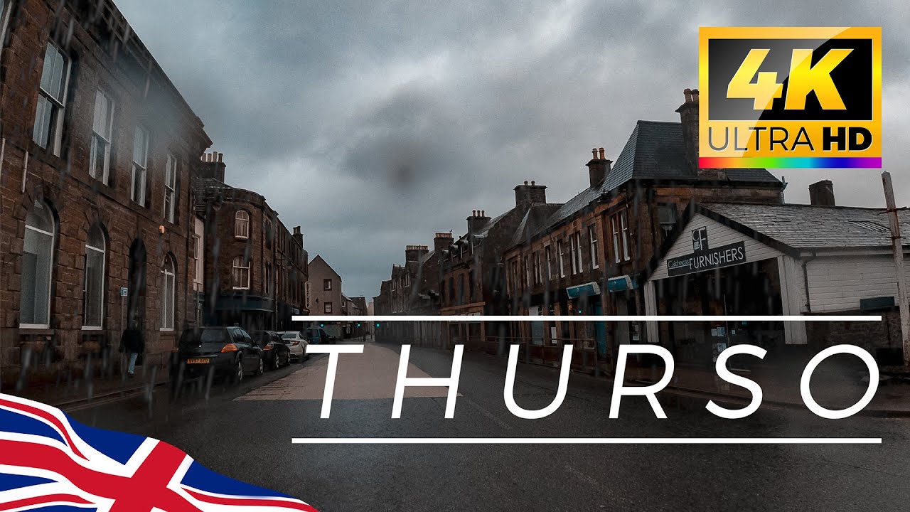 🏴󠁧󠁢󠁳󠁣󠁴󠁿 Thurso, the most northerly town in mainland Scotland.  UK 4K