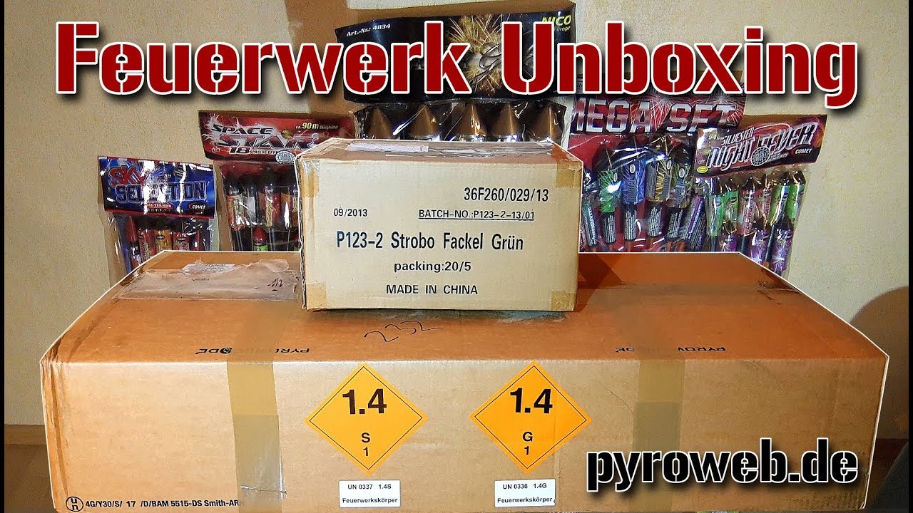 FEUERWERK-UNBOXING #1 | 180€ | Pyroweb.de