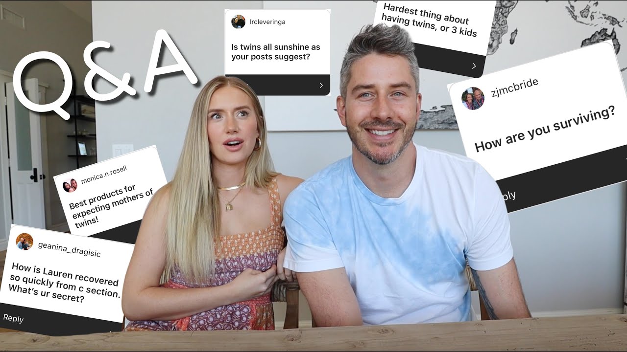 Q&A - 2 MONTHS IN AFTER HAVING TWINS | LAUREN & ARIE