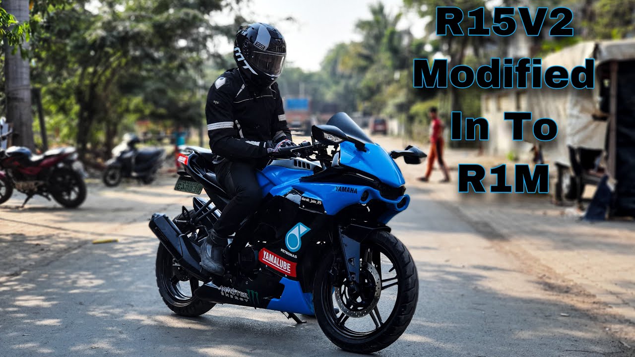 Yamaha R15V2 Modified Into R1M || Petronas Edition 💙