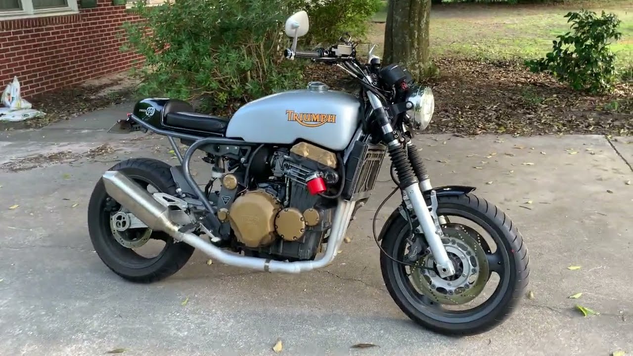 1996 Triumph Sprint 900 Cafe Racer Cold Start