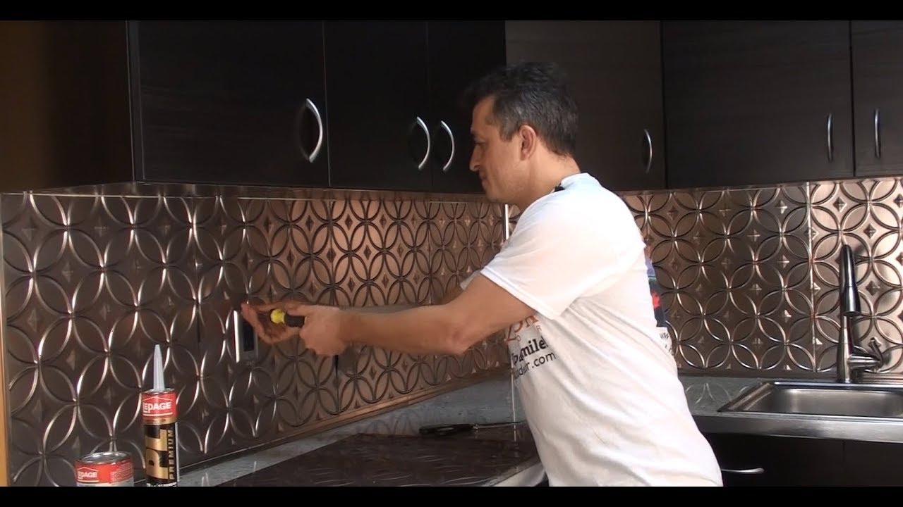 How to Remove and Install Backsplash Panels - Talissa Decor - Part 1